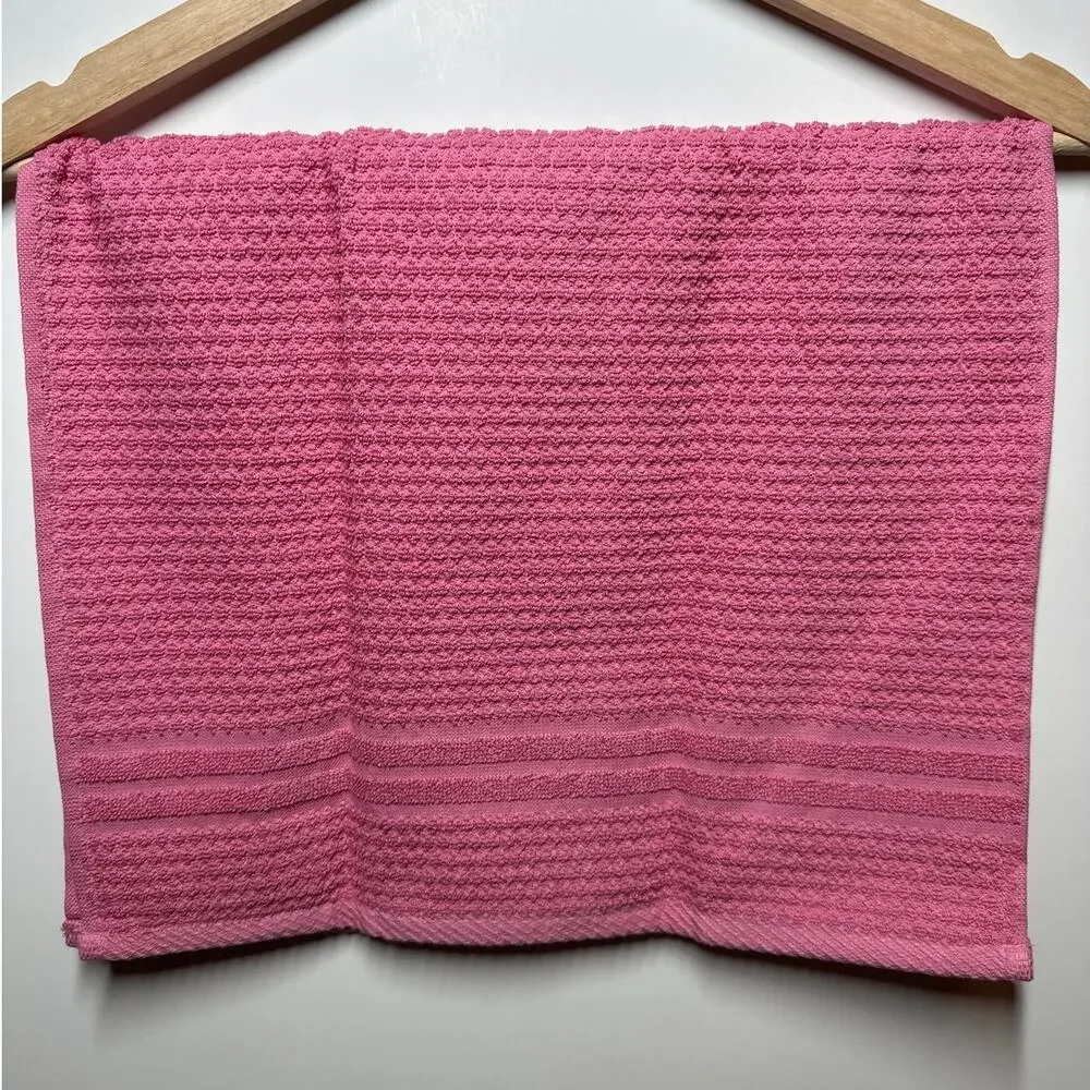 Dish Towels Handmade Golf Design by Casa Fina From Cecil Saydah Co Pink Cotton